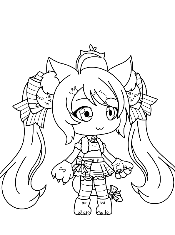 Gacha Life Coloring Pages